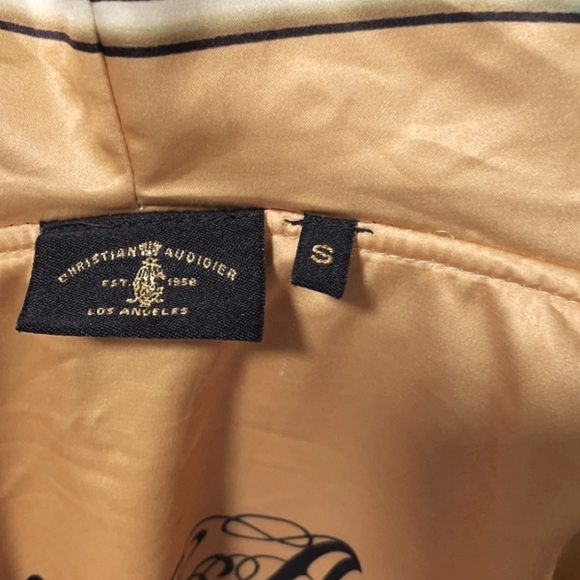 Christian Audiger Y2K Black & Gold Panther Monogram Hoodie - Picture 6 of 15